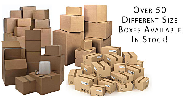 Over 50 Different Size Boxes in Stock